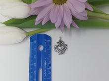 Load image into Gallery viewer, ps5065 - Small Sterling Silver KD Cross with Heart Center (Middle Charm)