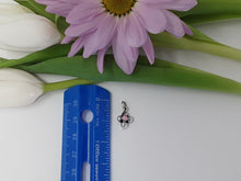 Load image into Gallery viewer, ps7173 - Tiny Sterling Silver Cross with/Center Stone (Right Charm)