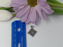 Load image into Gallery viewer, ps8106 - Small Sterling Silver Fancy Pendant w/Stone (Left Charm)