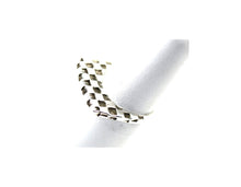 Load image into Gallery viewer, rs5071 - Sterling Silver Checkerboard Ring Guard (Ring on Left)