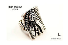 Load image into Gallery viewer, rs7326 - Silver Rectangle Virgin Ring