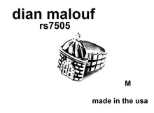 Load image into Gallery viewer, rs7505 - Sterling Silver Mission With Doors And Cross On Checkered Shank