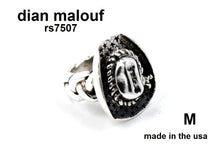 Load image into Gallery viewer, rs7507 - Sterling Silver Cowboy Hat Ring With Braided Band