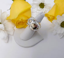 Load image into Gallery viewer, rb7402 - Sterling Silver Dome Ring With 14k Boxes