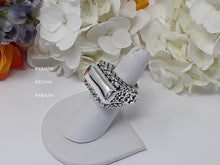 Load image into Gallery viewer, rs5070 - Sterling Silver Crosshatch Ring Guard (Ring on Right)