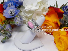 Load image into Gallery viewer, rs5070 - Sterling Silver Crosshatch Ring Guard (Ring on Right)