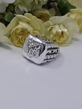 Load image into Gallery viewer, rs7120 sterling silver leopard head ring sq top