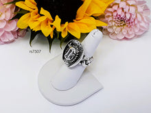 Load image into Gallery viewer, rs7507 - Sterling Silver Cowboy Hat Ring With Braided Band