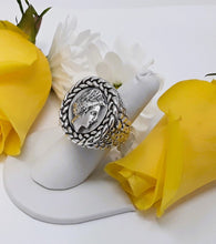 Load image into Gallery viewer, rs7545 - Caviar Coin Ring All Sterling