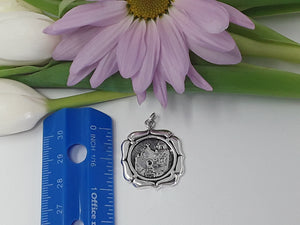 ps7100 - Sterling Silver Mission with Smooth Edges (Left Charm)