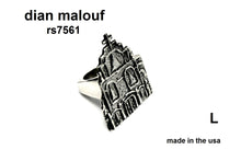 Load image into Gallery viewer, rs7561 - large sterling silver mission ring
