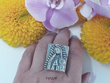 Load image into Gallery viewer, rs7326 - Silver Rectangle Virgin Ring
