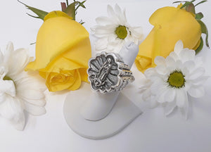 rs7625 - Large Virgin Cross Ring