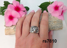 Load image into Gallery viewer, rs7810 band with sterling silver leopard
