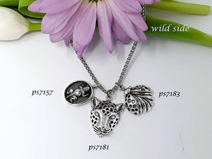 ps7183 - Medium Sterling Silver Lady Bug (Left Charm)