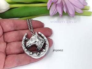 ps3002 - Large Sterling Silver Horse Head